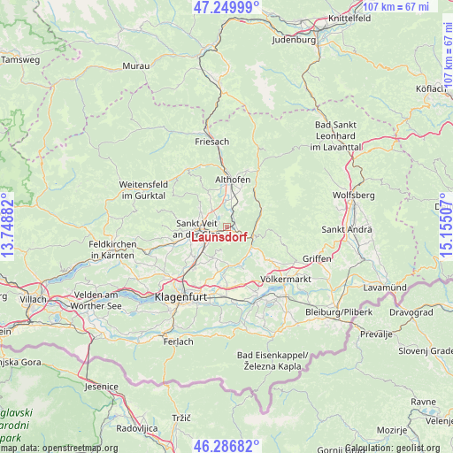 Launsdorf on map