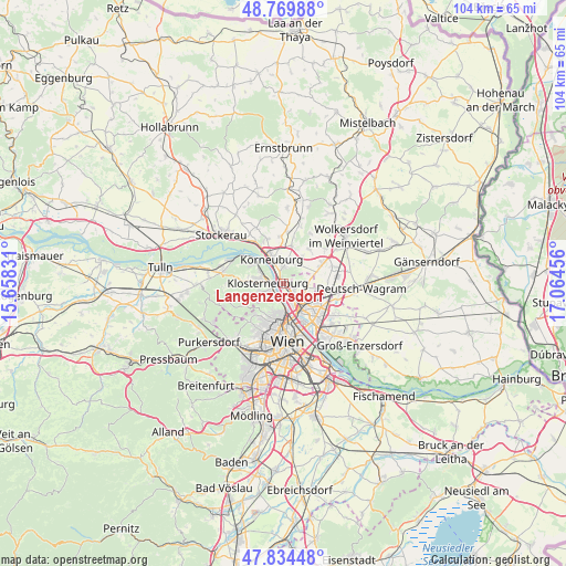 Langenzersdorf on map