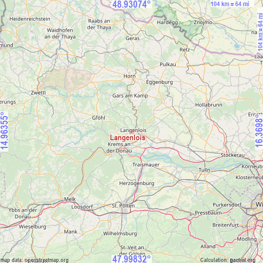 Langenlois on map