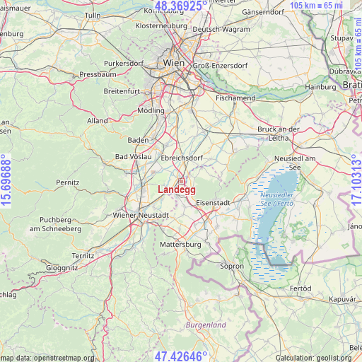 Landegg on map