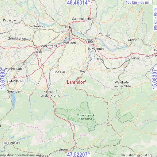 Lahrndorf on map