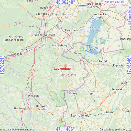 Lackenbach on map