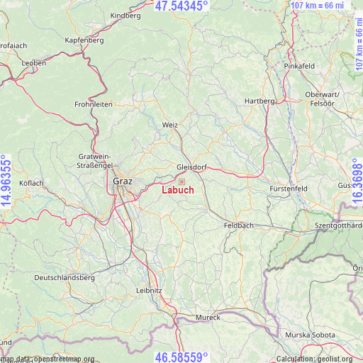 Labuch on map