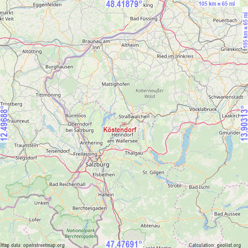 Köstendorf on map