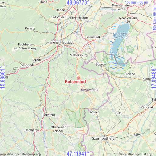 Kobersdorf on map
