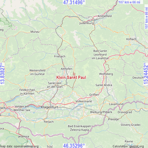 Klein Sankt Paul on map