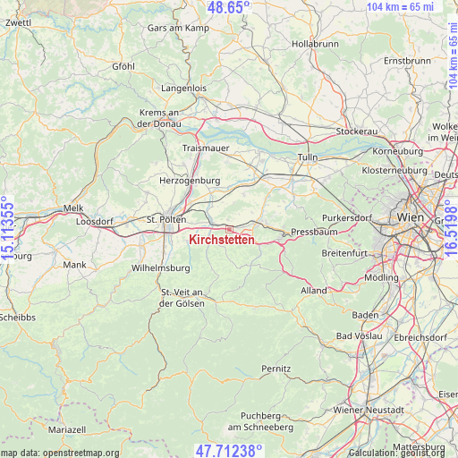 Kirchstetten on map