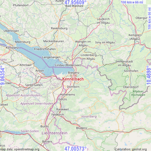 Kennelbach on map