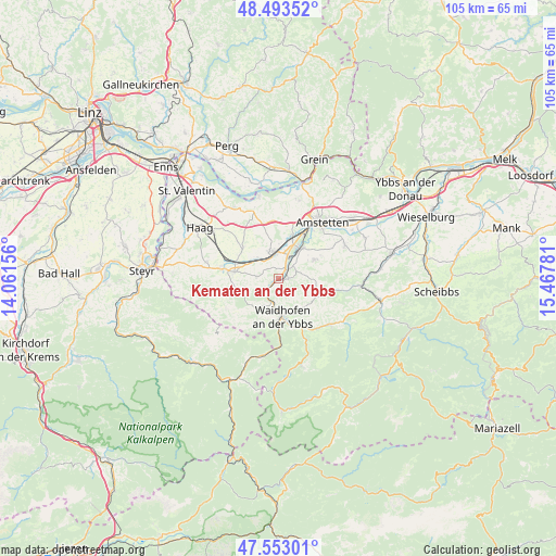 Kematen an der Ybbs on map