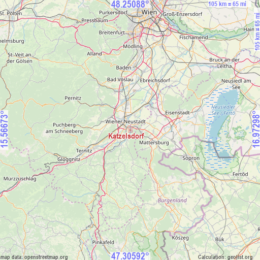 Katzelsdorf on map