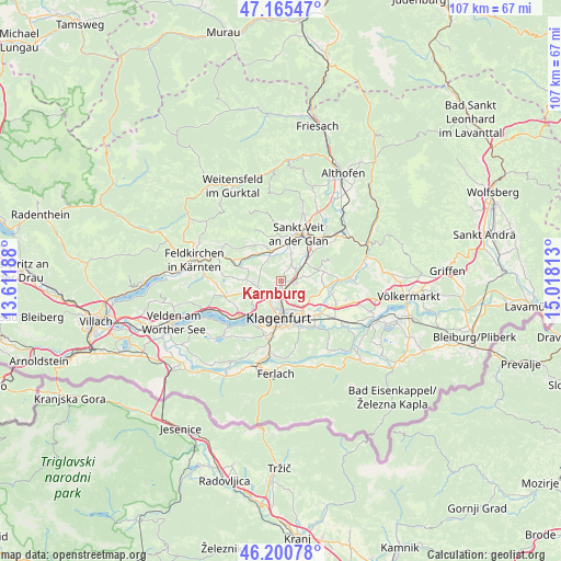 Karnburg on map