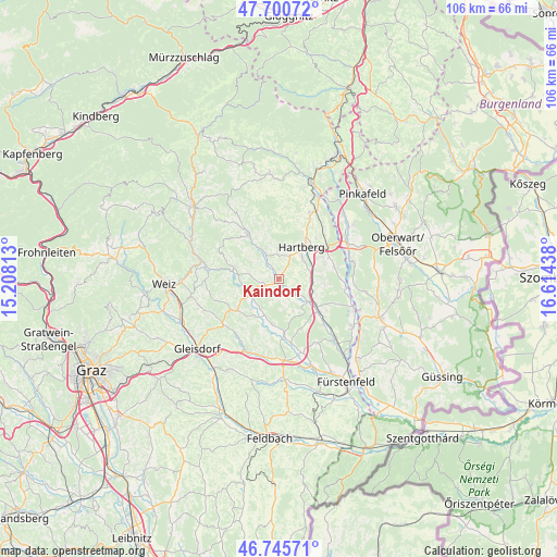 Kaindorf on map