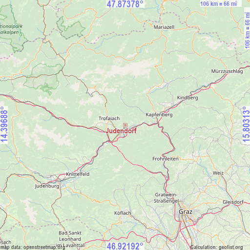 Judendorf on map