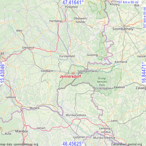 Jennersdorf on map