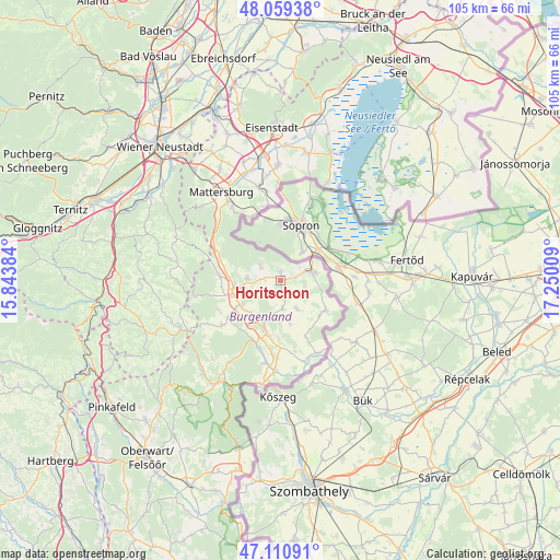 Horitschon on map