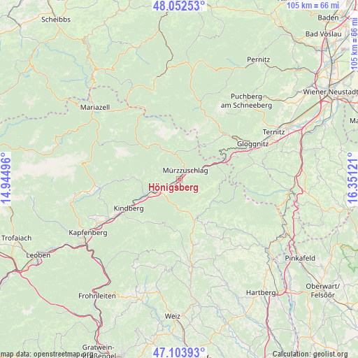 Hönigsberg on map