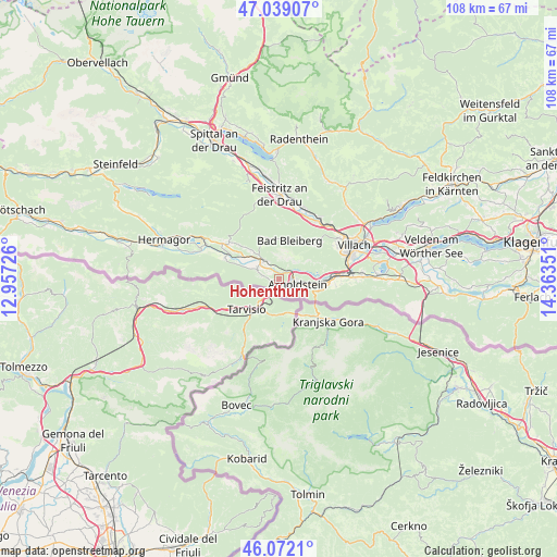 Hohenthurn on map