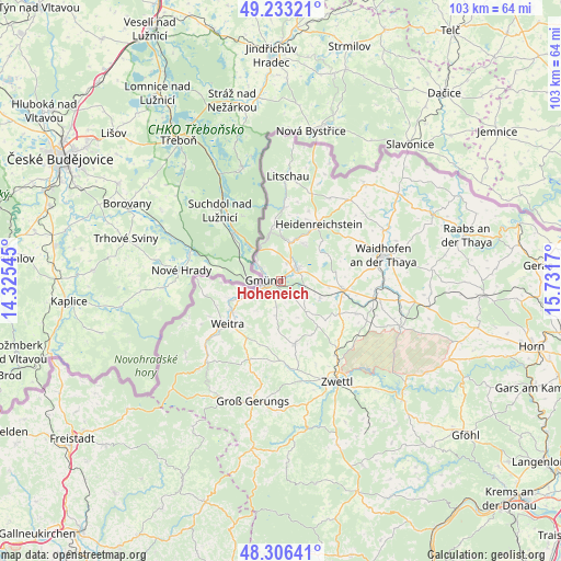 Hoheneich on map