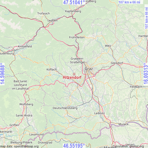 Hitzendorf on map