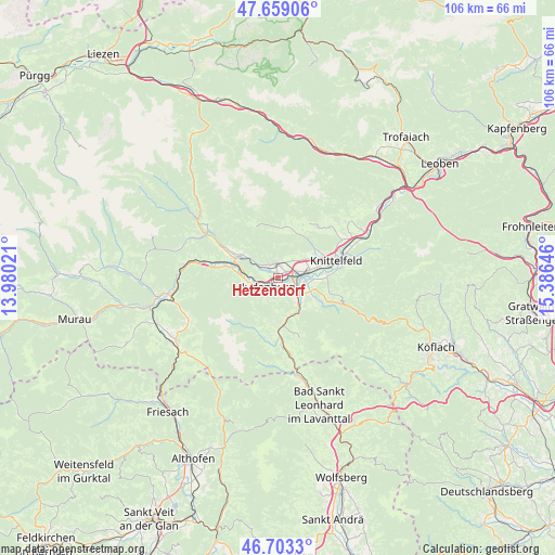 Hetzendorf on map