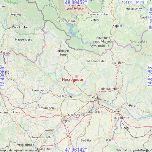 Herzogsdorf on map