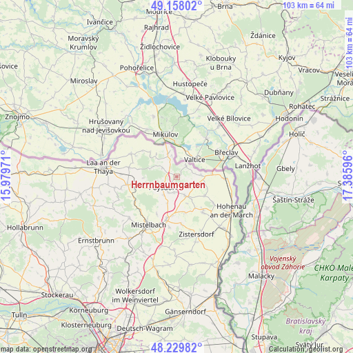 Herrnbaumgarten on map