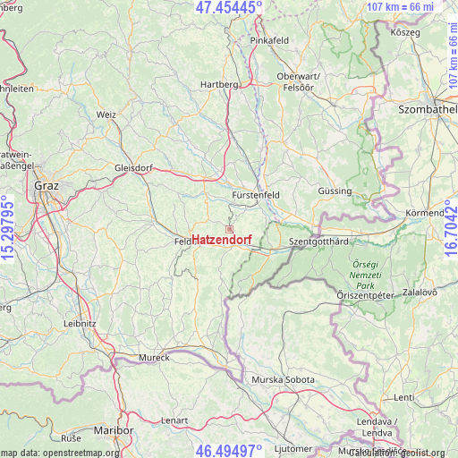 Hatzendorf on map