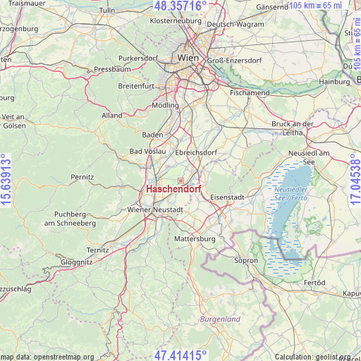 Haschendorf on map