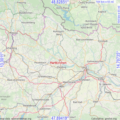 Hartkirchen on map