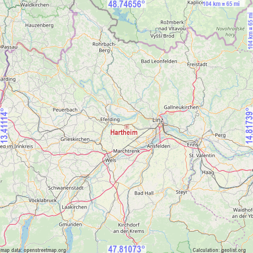 Hartheim on map