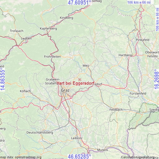 Hart bei Eggersdorf on map