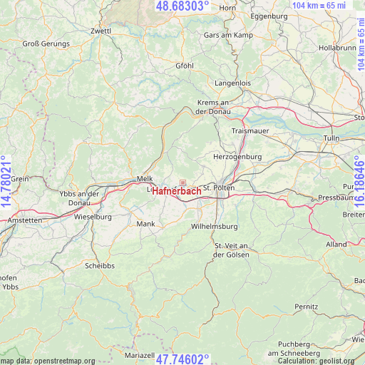 Hafnerbach on map