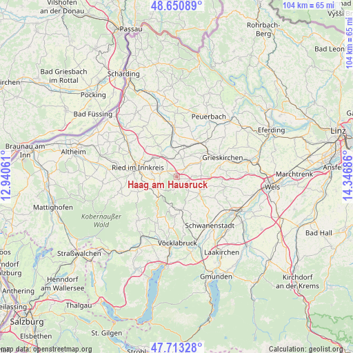 Haag am Hausruck on map