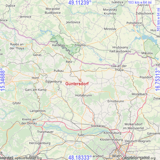 Guntersdorf on map
