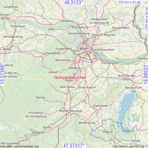 Gumpoldskirchen on map