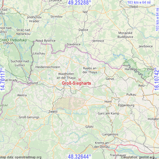 Groß-Siegharts on map