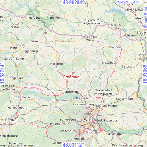 Großmugl on map
