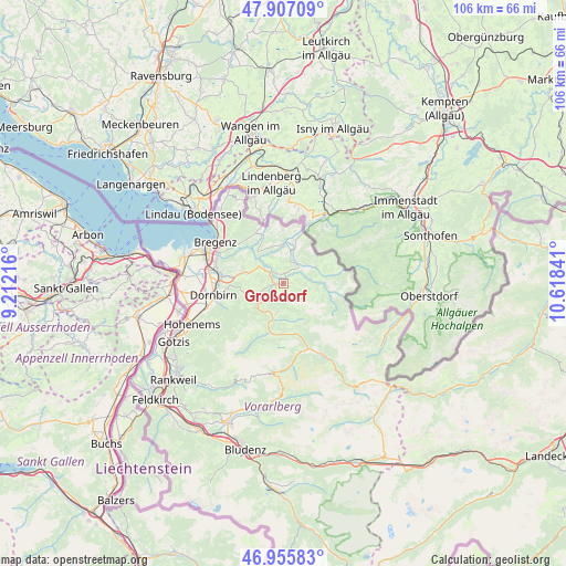 Großdorf on map