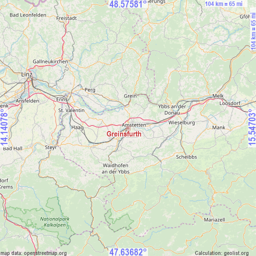 Greinsfurth on map