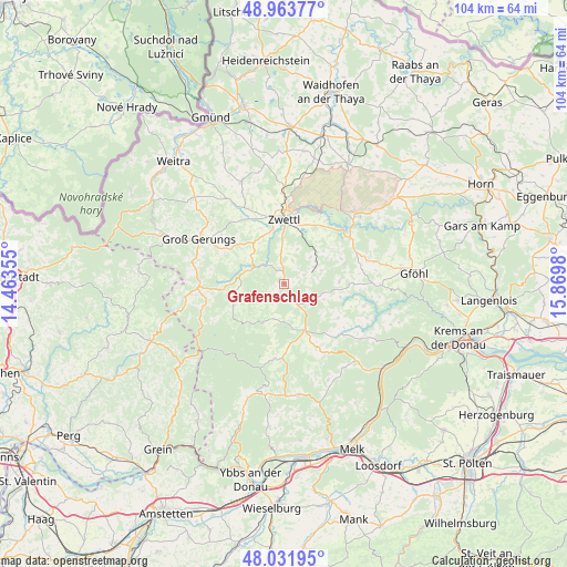 Grafenschlag on map