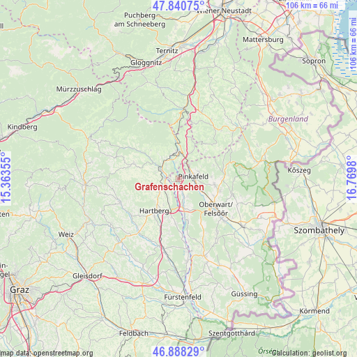 Grafenschachen on map