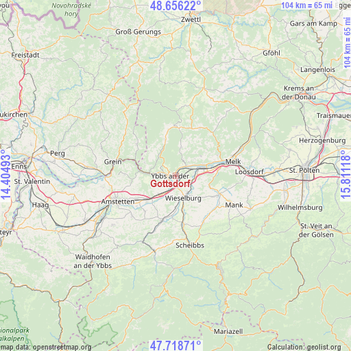 Gottsdorf on map