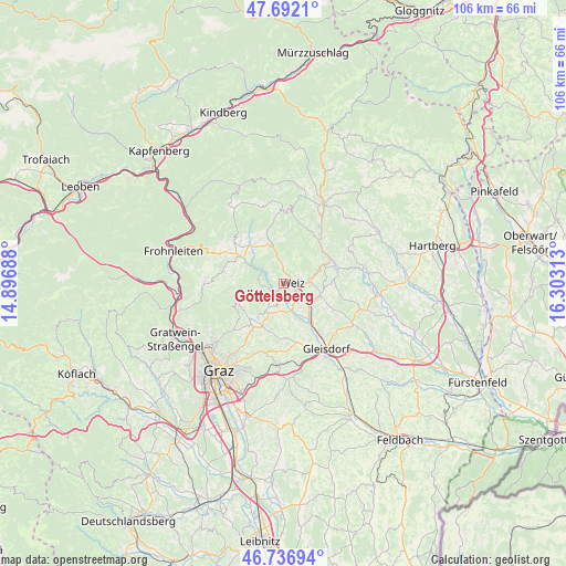 Göttelsberg on map