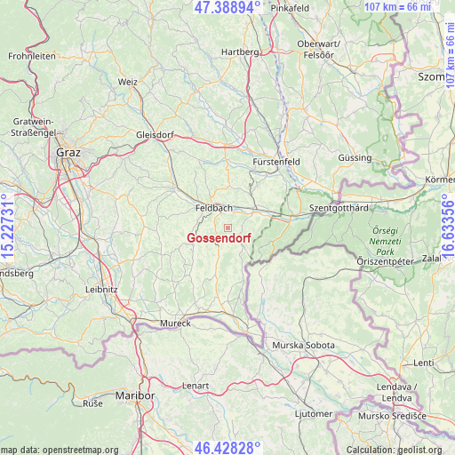Gossendorf on map