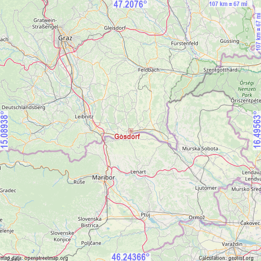 Gosdorf on map