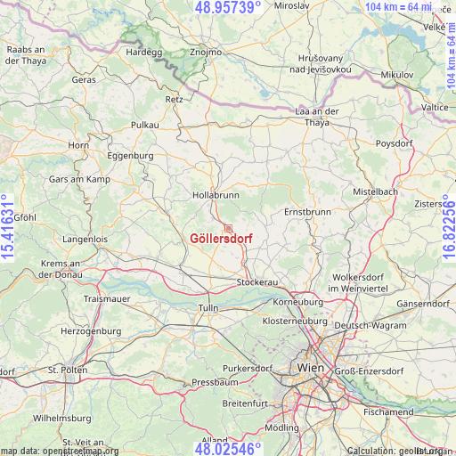 Göllersdorf on map