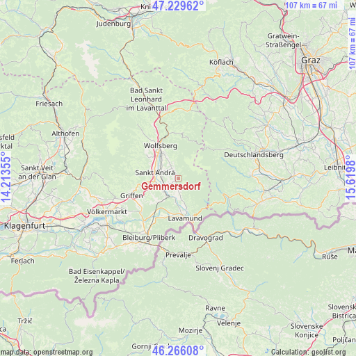 Gemmersdorf on map