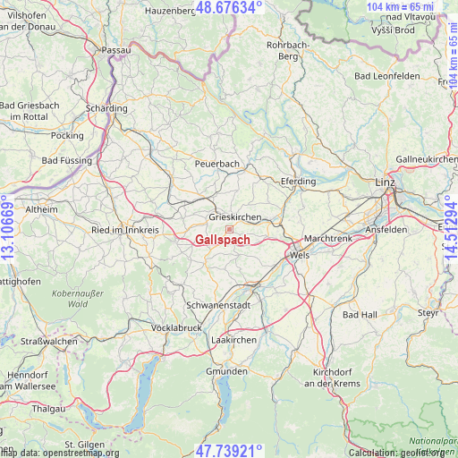Gallspach on map