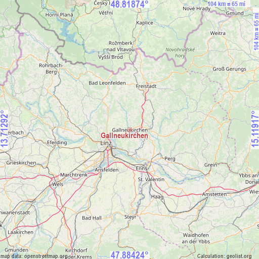 Gallneukirchen on map