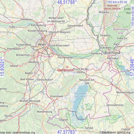 Gallbrunn on map